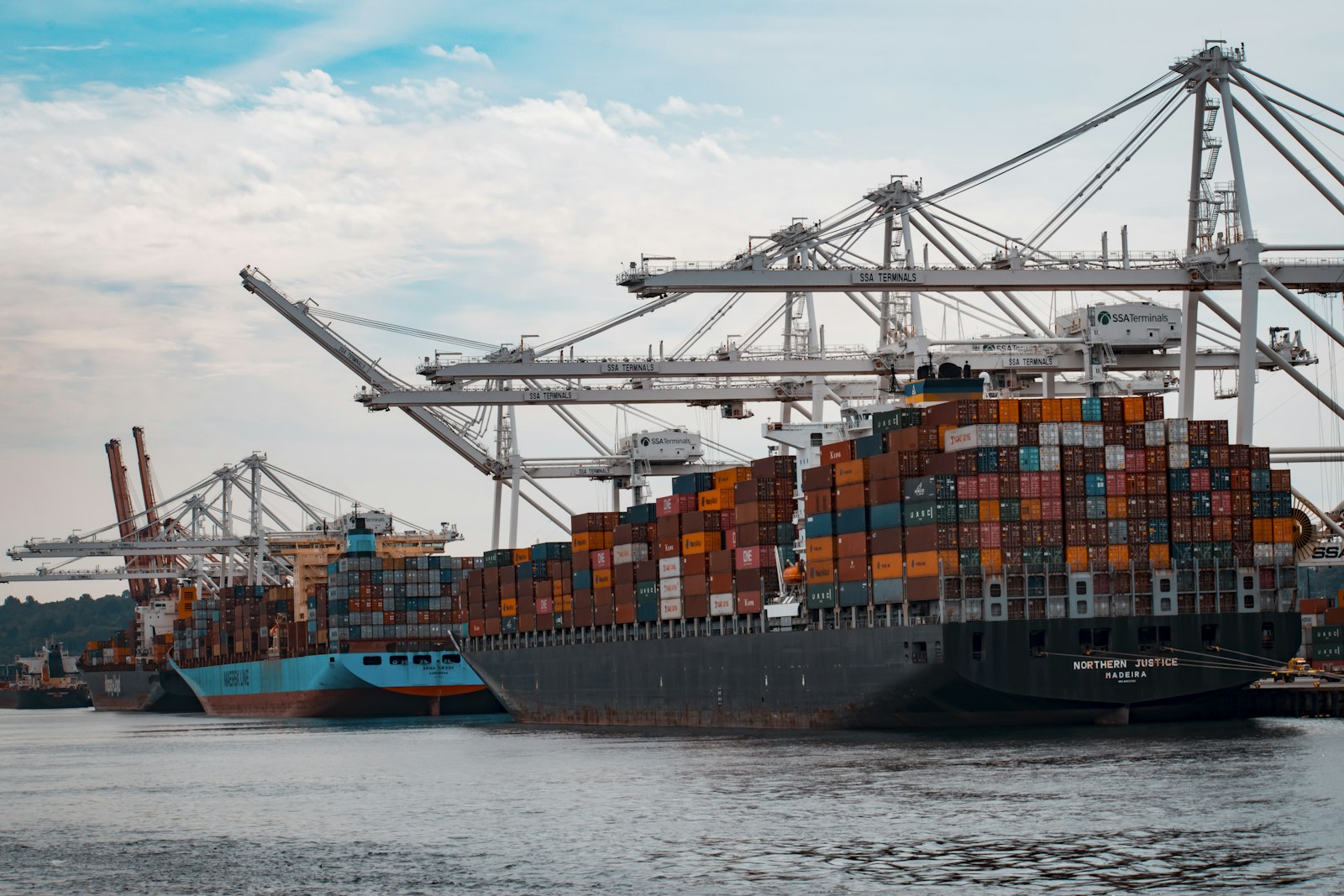 Shipping containers at a Canadian port
