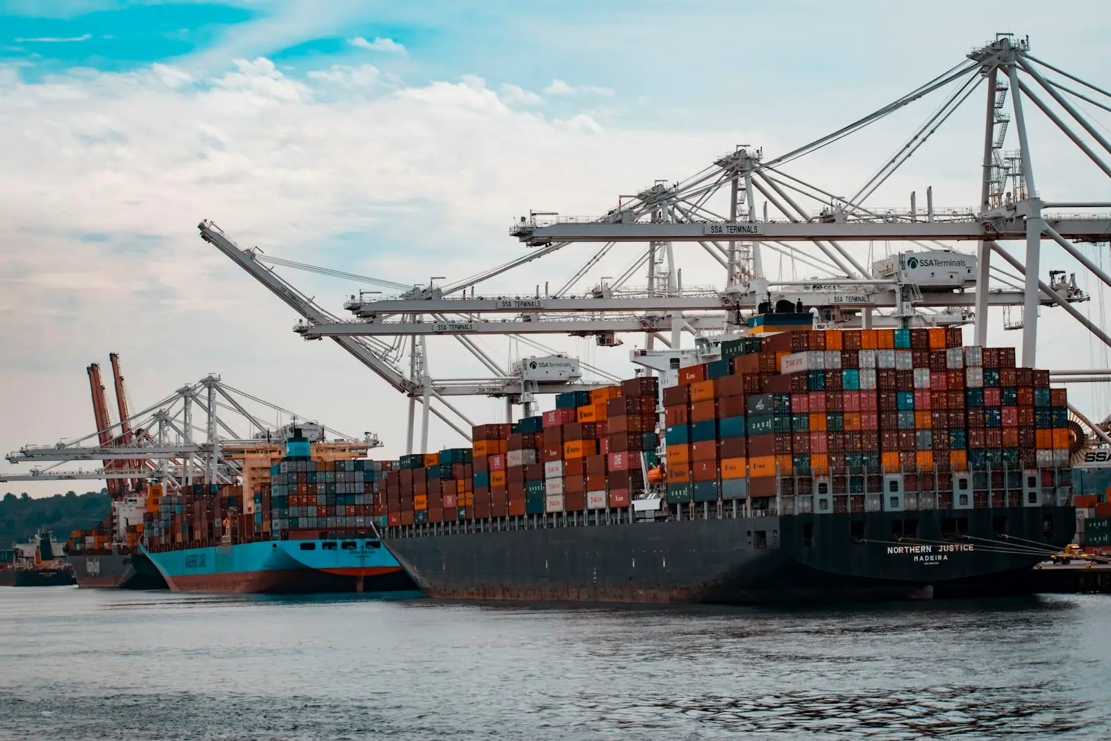 Shipping containers at a Canadian port