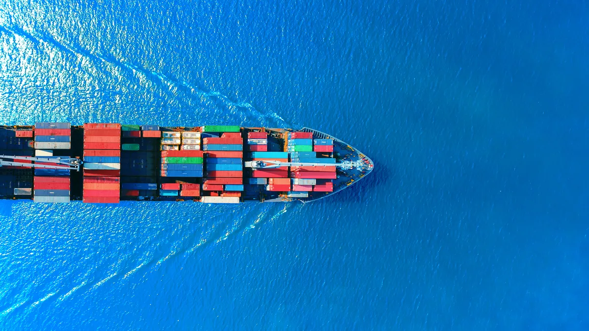 Ocean freight vessel representing Eztrans Logistics Ltd.